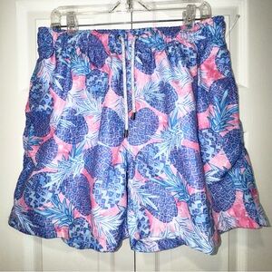 The Endless Summer Men's Blue & pink, Pineapple, Swim Trunks size X- Large